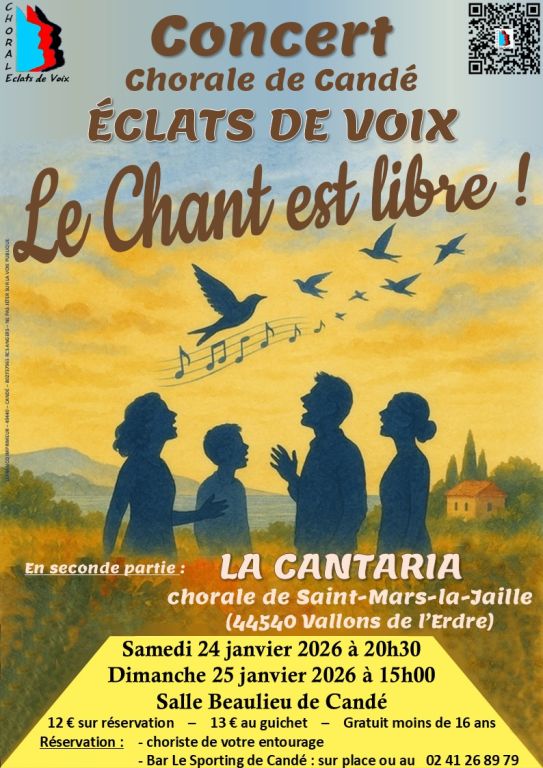 Concerts Eclats de voix à Candé Le chant est libre