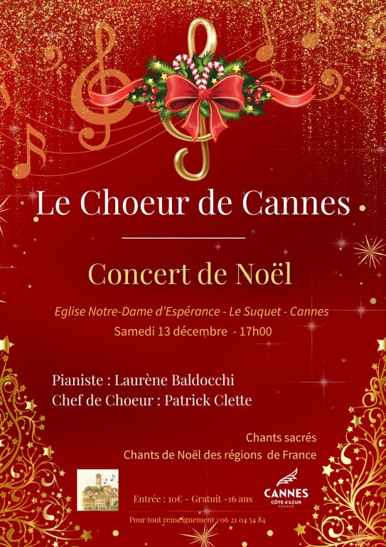 Concert de Noël à Cannes