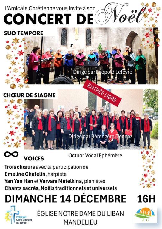 Concert de Noël à Mandelieu