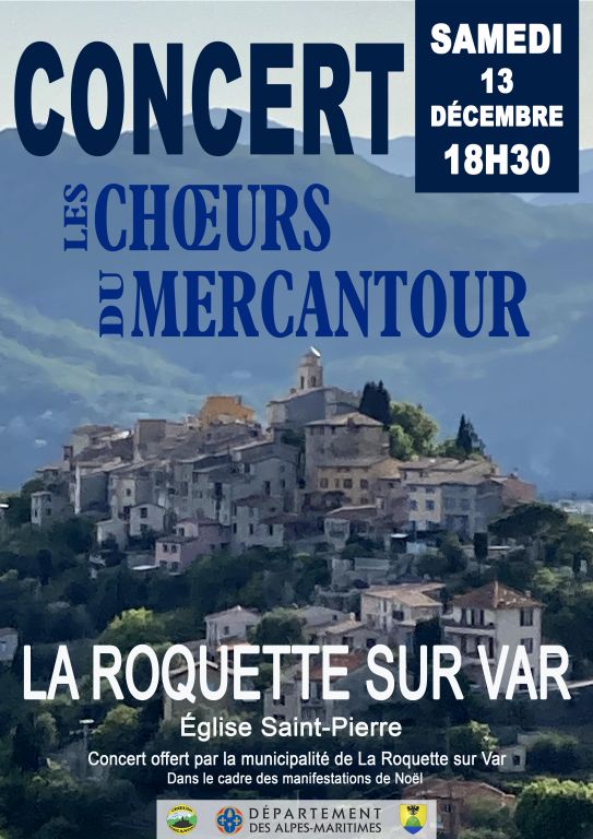 Concert à La-Roquette-sur-Var samedi 13 décemb ...