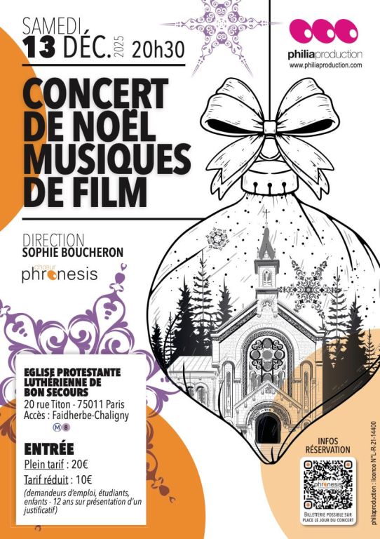 Concert de No&euml;l - Musiques de films !