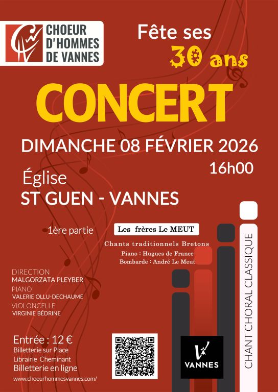 Le Choeur d'Hommes de Vannes f&ecirc;te ses 30 ans a ...