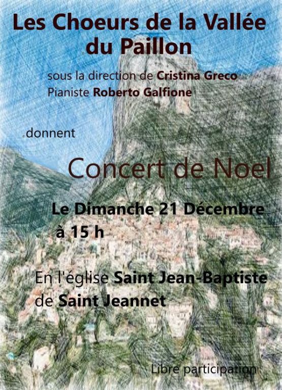 Concert de No&euml;l en l'&eacute;glise de St Jeannet