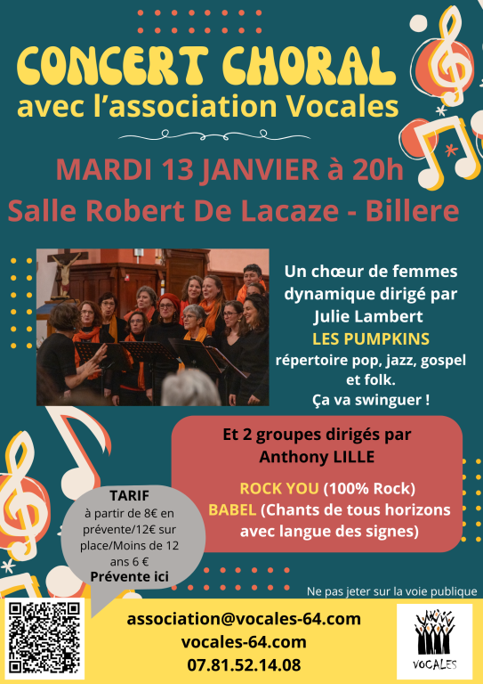 L'association Vocales vous invite &agrave; bien comme ...