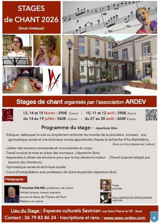 STAGE de CHANT tous niveaux