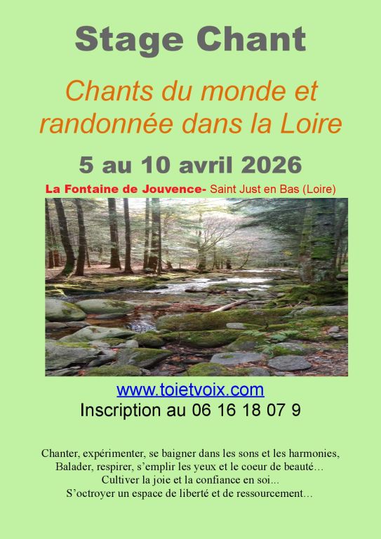 Chants du monde et randonn&eacute;e dans la Loire