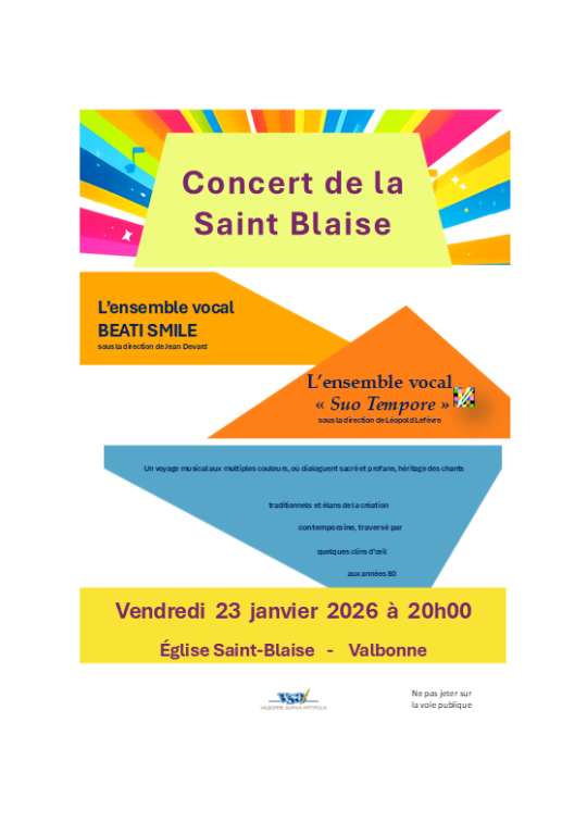 CONCERT ST BLAISE A VALBONNE (06)