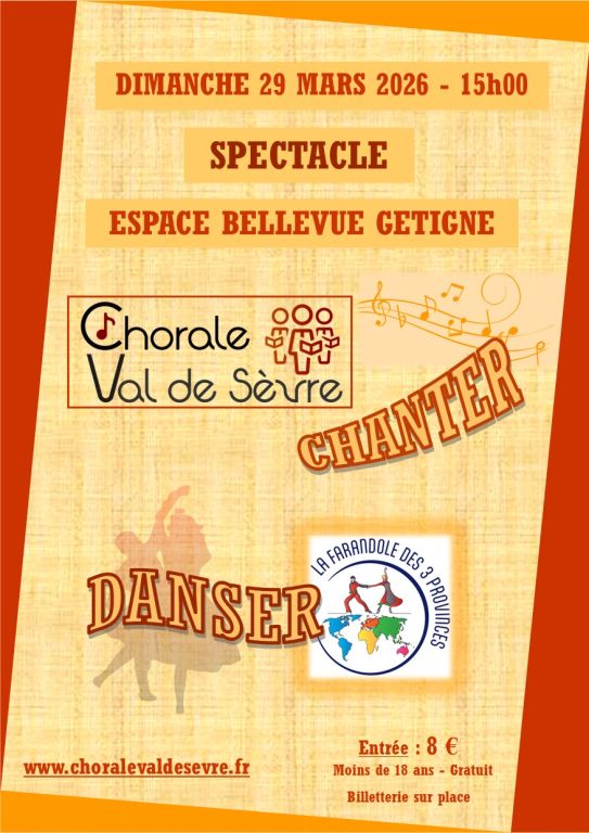 la chorale du Val de S&egrave;vre vous invite au spec ...