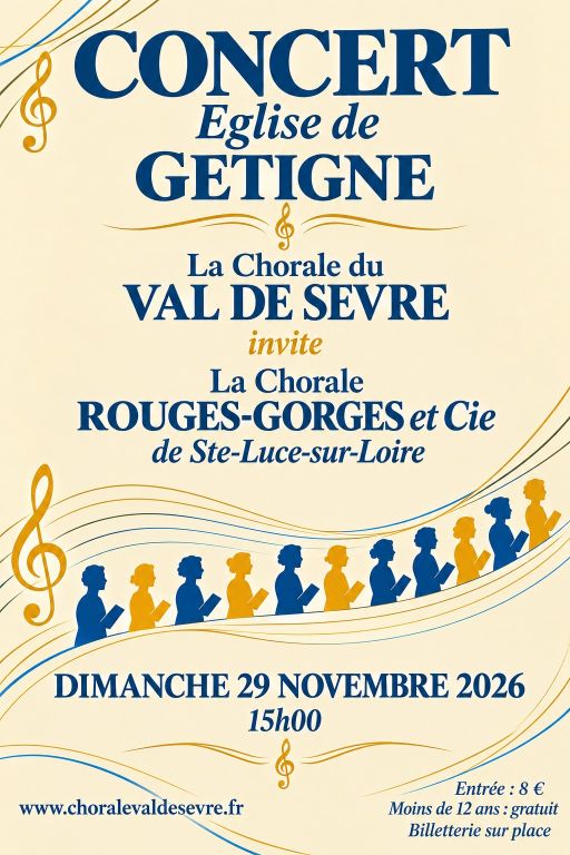 Concert NOEL AVEC LA CHORALE ROUGE GORGES DE S ...