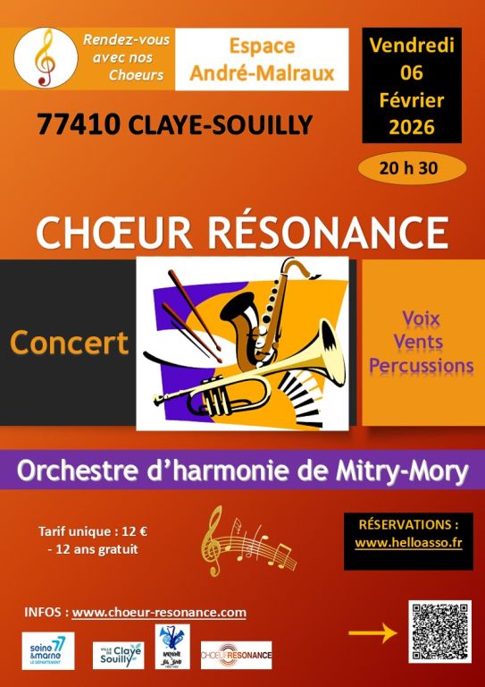 Concert "Voix, vents et percussions"