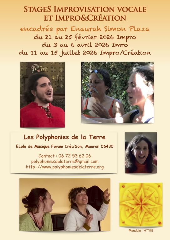 Stage d'improvisation vocale et de cr&eacute;ation