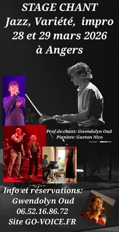 Stage CHANT VARI&Eacute;T&Eacute;, JAZZ, IMPRO, CAOCHING