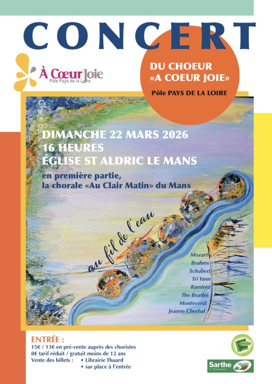 Concert du choeur r&eacute;gional A Coeur Joie des Pa ...
