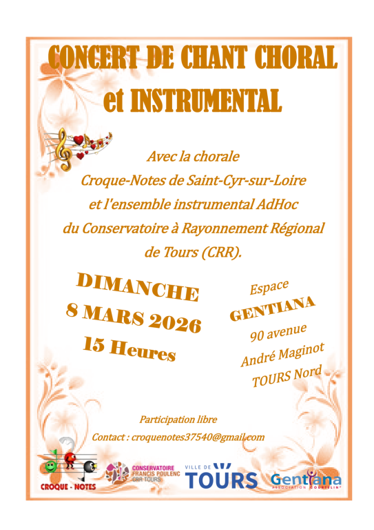 Concert chant choral et instrumental