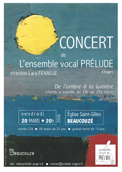 concert vocal &agrave; capella : De l'ombre &agrave; la lumi&egrave;re