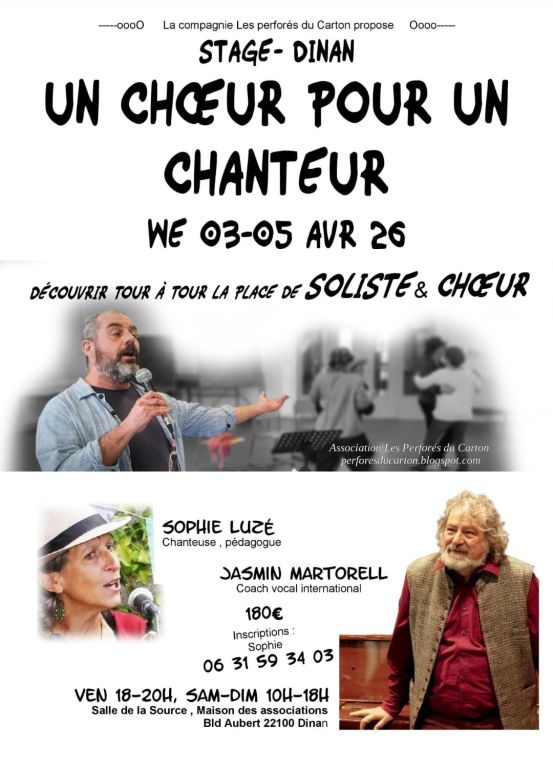 Un ch&oelig;ur pour un chanteur