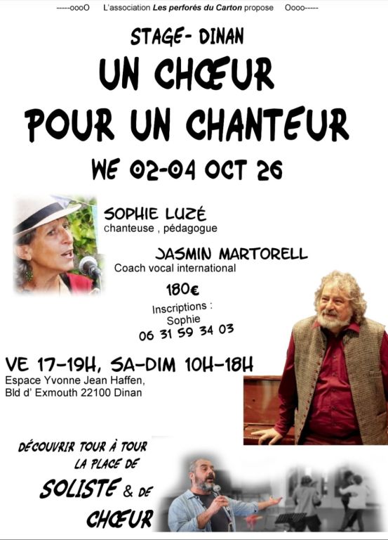 Un ch&oelig;ur pour un chanteur
