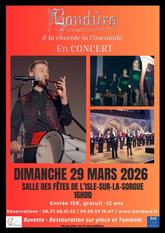 Chorale La Casca&iuml;ado en concert avec le groupe ...