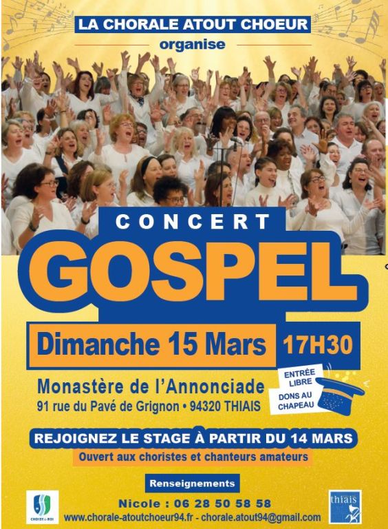 WEEK END GOSPEL 14 et 15 Mars 2025 A THIAIS