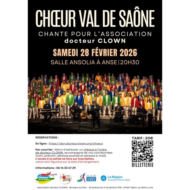 Concert Ch&oelig;ur Val de Sa&ocirc;ne au profit de l'asso ...