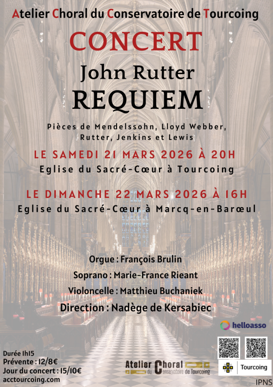 Requiem de John Rutter et autres pi&egrave;ces