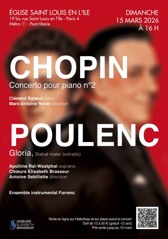 CHOPIN - Concerto pour piano n&deg;2/ POULENC - Gloria