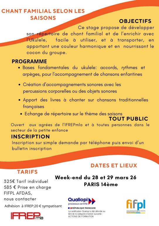 chansons enfantines et UKULELE
