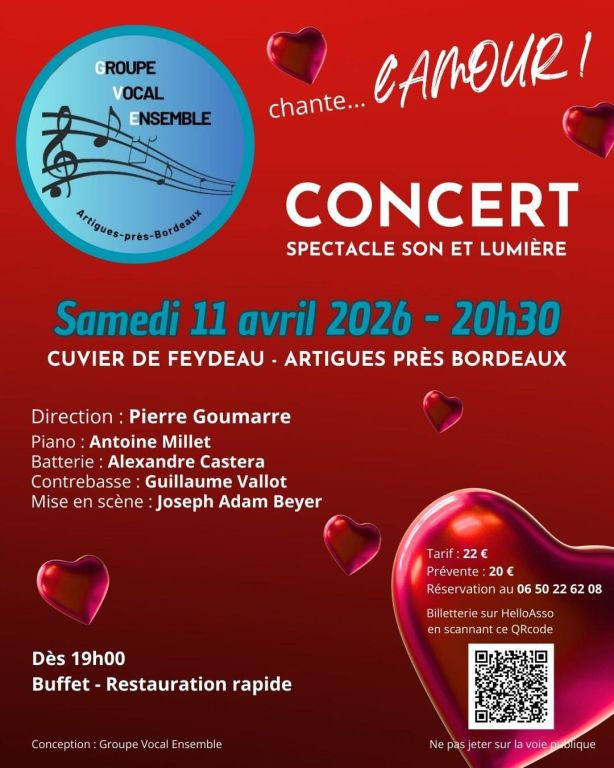 Le Groupe Vocal Ensemble chante l'amour