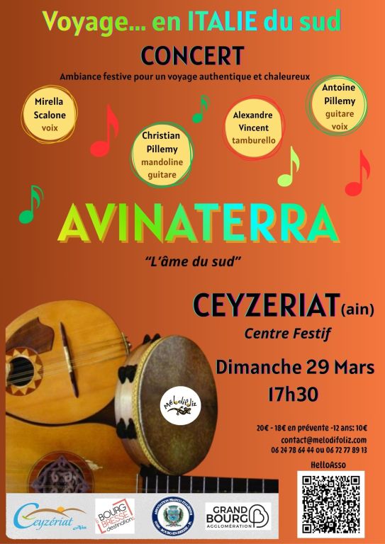 AVINATERRA Voyage musical en Italie du Sud