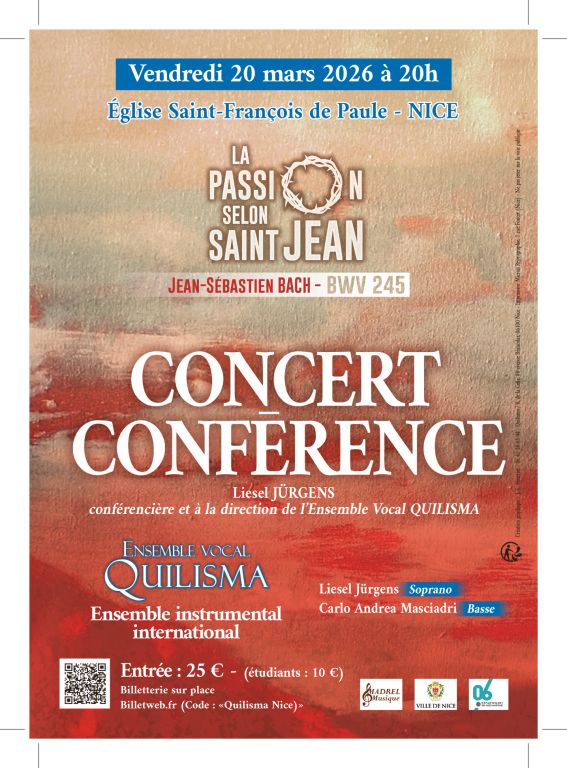 Concert - Conf&eacute;rence - La Passion selon St Jea ...