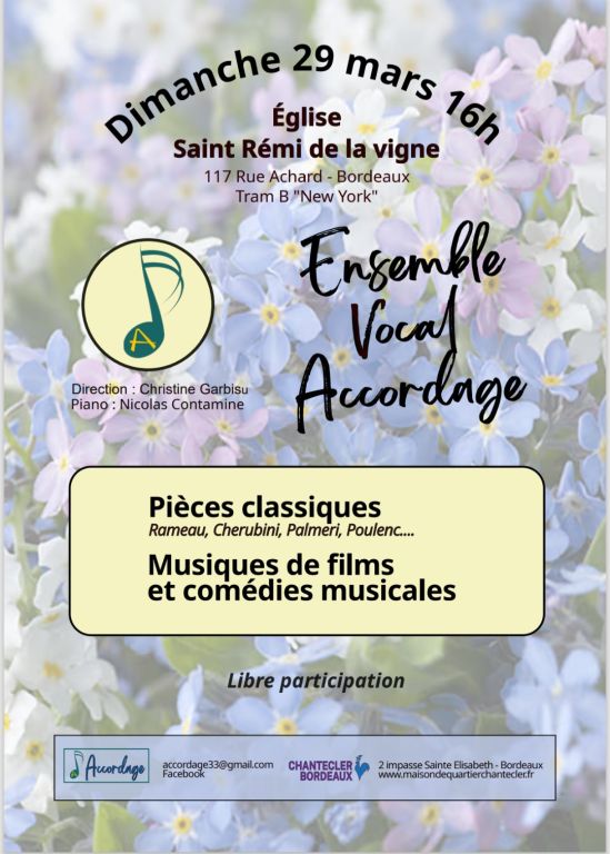 Concert de Printemps Ensemble Vocal Accordage  ...