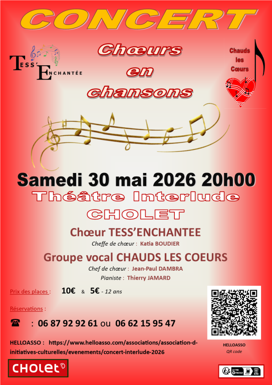 Concert de chorales 2026 INTERLUDE CHOLET
