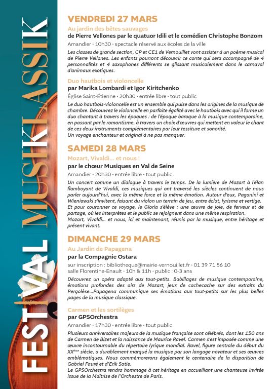 MOZART, VIVALDI et NOUS...