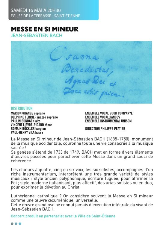 MESSE EN SI MIneur de J.S.BACH