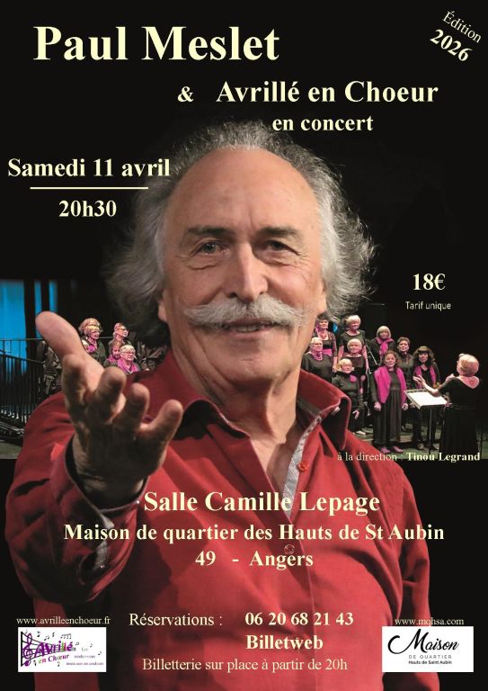 Paul Meslet & Avrill&eacute; en choeur en concert
