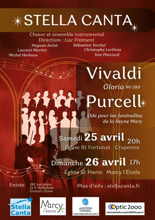 Concert de PRINTEMPS 25 avril 2026 Craponne