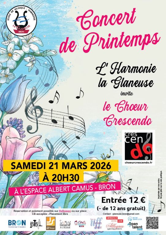 L'Harmonie La,Glaneuse invite le Choeur CRESCENDO