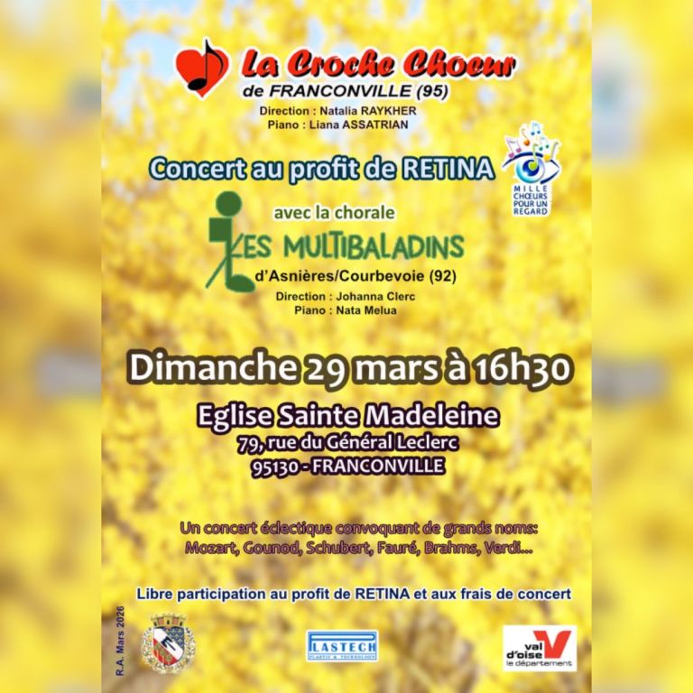 Concert au profit de RETINA