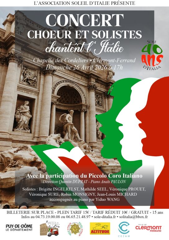 Ch&oelig;ur et solistes chantent l'Italie