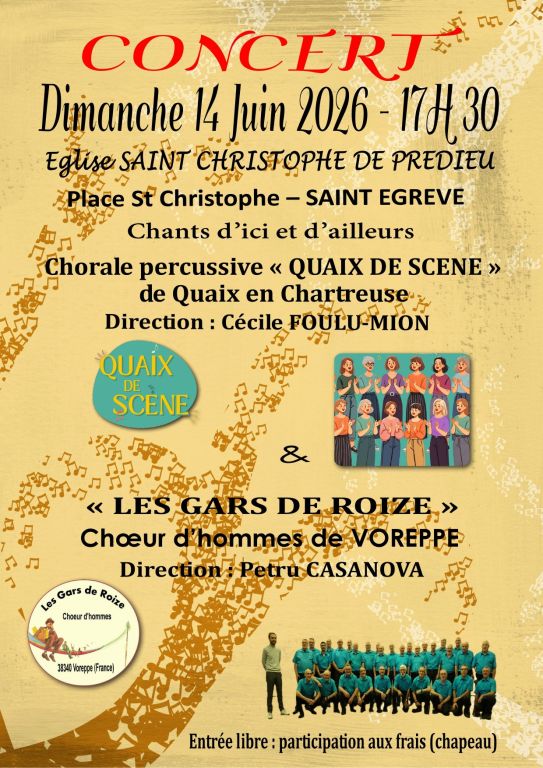 Concert " Chants d'ici et d'ailleurs "