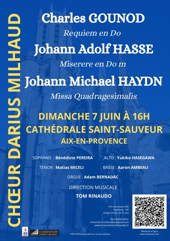 Concert Choeur Darius Milhaud
