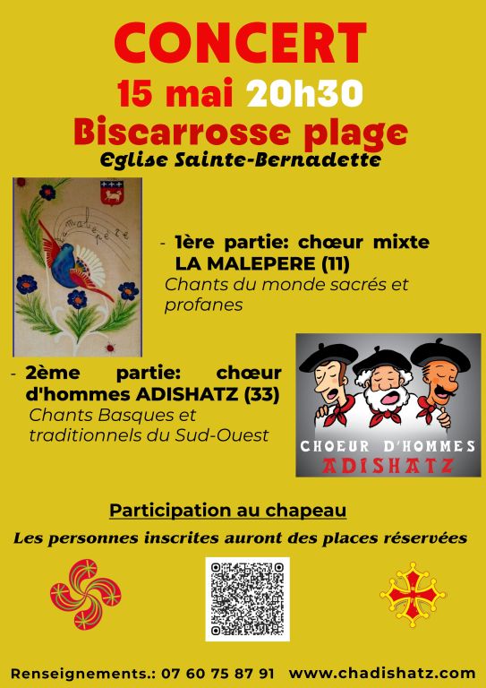 Concert commun &agrave; deux choeurs organis&eacute; par le  ...