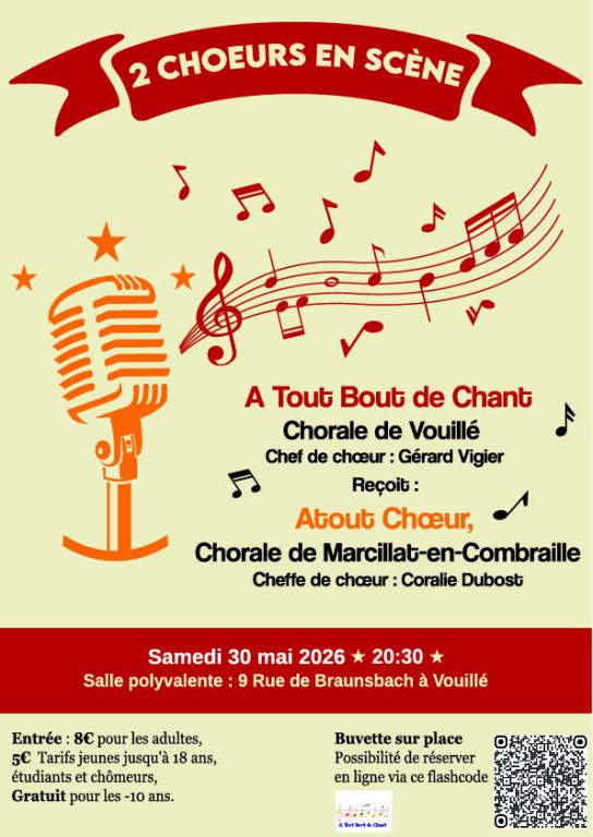 2 choeurs en sc&egrave;ne