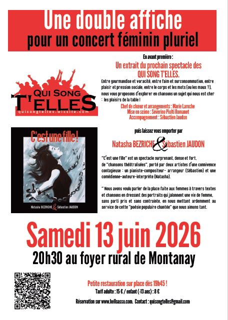 Double affiche pour un concert f&eacute;minin pluriel !