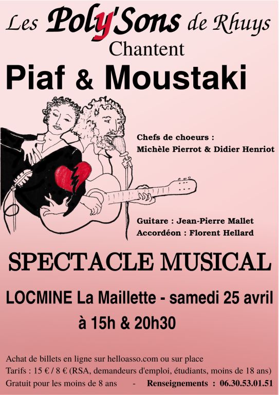 Com&eacute;die musicale PIAF MOUSTAKI