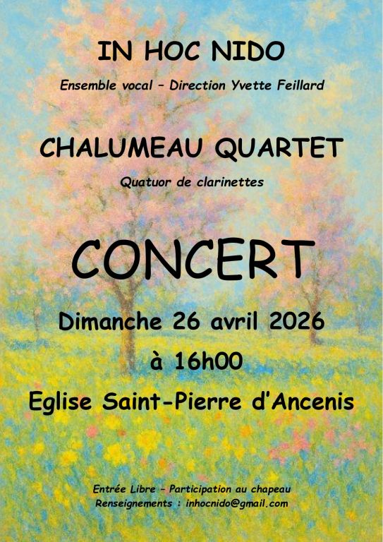 Concert de printemps In Hoc Nido et Chalumeau  ...