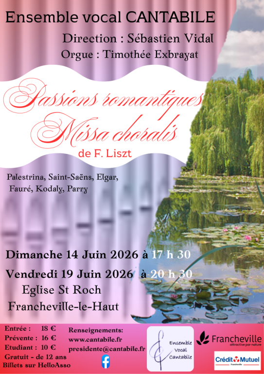 CANTABILE-CONCERTS des 14 et 19 JUIN 2026- Egl ...