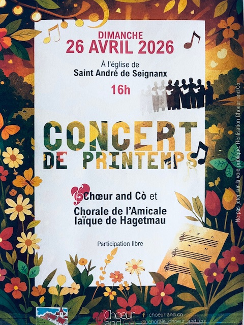 concert de printemps &agrave; Saint Andr&eacute;-de-Seignanx