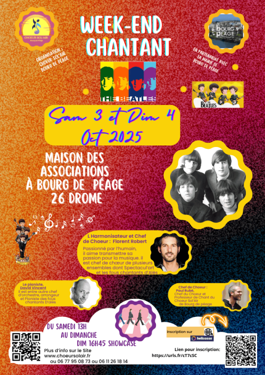 3eme Week-end chantant sur le theme des Beatles