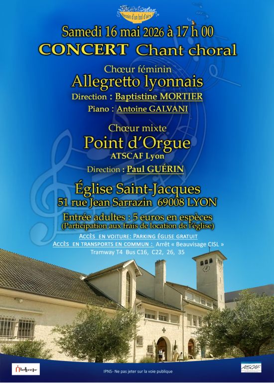 LE CHOEUR POINT D'ORGUE invite ALLEGRETTO LYON ...